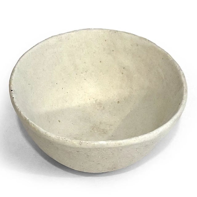 Ceramic Handmade Abstract Small Oval Plate and Cup Organic in Paper Porcelain by Cortana For Sale - Image 7 of 8