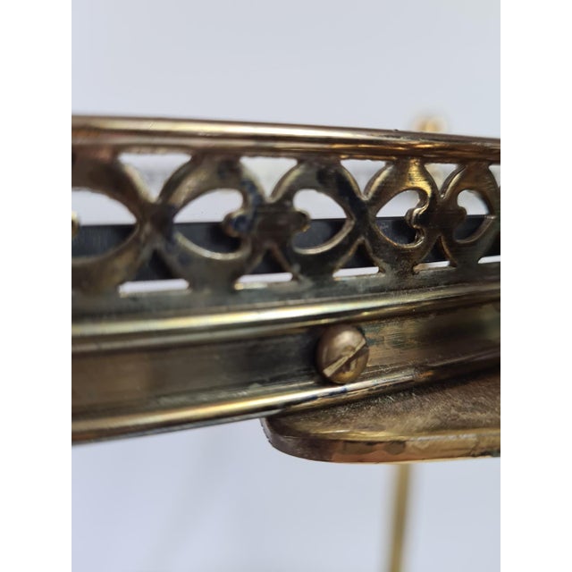 1960s French Bar Table in Brass with Mirror-Finished Glass, 1960s For Sale - Image 5 of 13