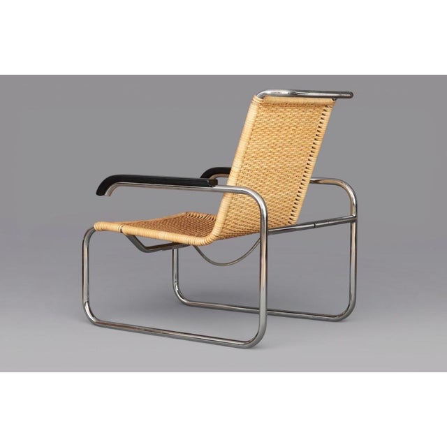 Mid-Century Modern Rattan B35 Cantilever Chair by Marcel Breuer for Thonet For Sale - Image 3 of 6