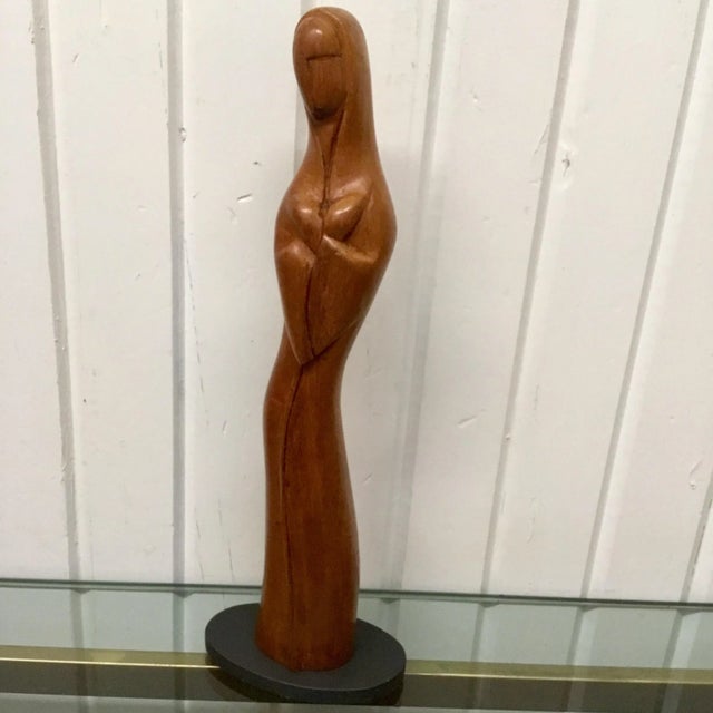 Hagenauer Style Art Deco Figurative Wooden Carving For Sale - Image 4 of 8