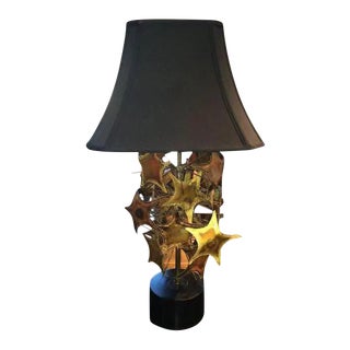 1960s Curtis Jere Style Brutalist Mid-Century Lamp For Sale
