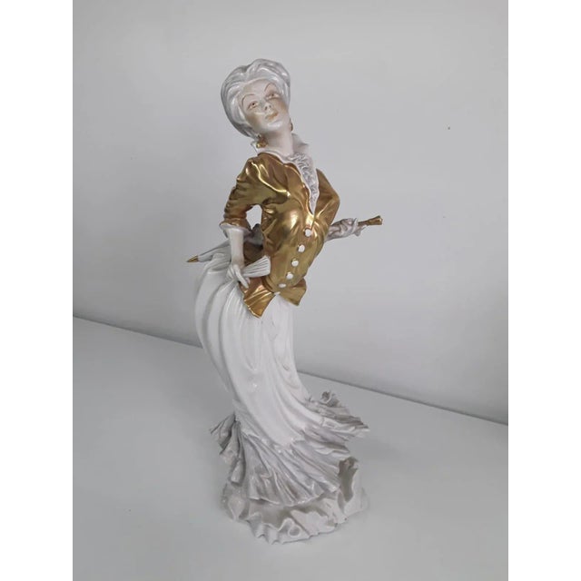1930s Woman Figurine by Cacciapuoti for Silvio Righetto, 1930s For Sale - Image 5 of 8