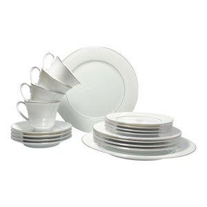 1980s Noritake “Ranier” 18-Piece Bone China Dinnerware Set