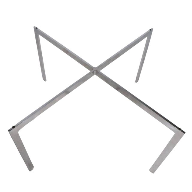 Iconic Barcelona CoffeeTable Designed by Mies Van Der Rohe Made in Italy C 1970's For Sale - Image 10 of 13