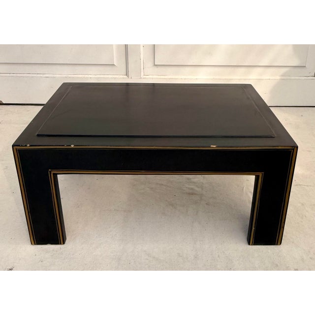 Vintage Chinese Trompe-L’Oeil Lacquered Lidded Chest on Stand For Sale - Image 16 of 16