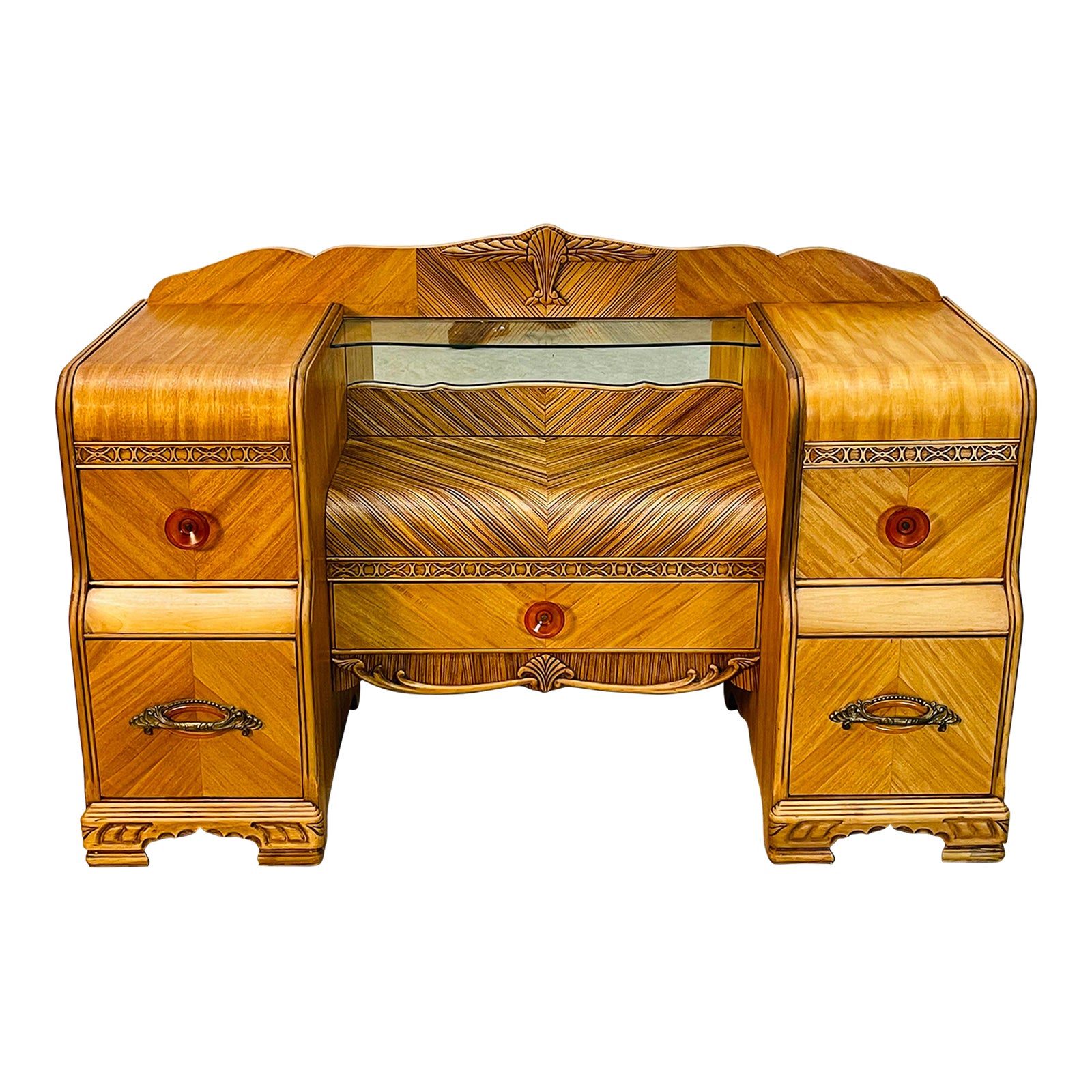 Art Deco Waterfall Style Vanity Chairish