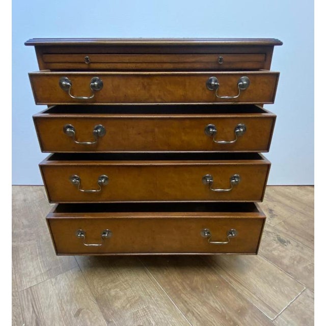 Georgian Revival Walnut Bachelors Chests, Set of 2 For Sale - Image 3 of 7