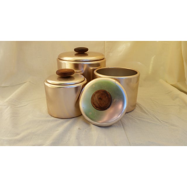 MidCentury "RoseGold" Canisters Chairish