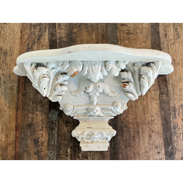 Pair of Vintage Carved Wood Brackets For Sale - Image 11 of 12