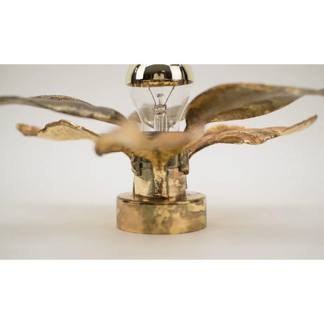 Belgian Gold Brass Wall Light by Willy Daro for Massive, 1960s For Sale - Image 10 of 12