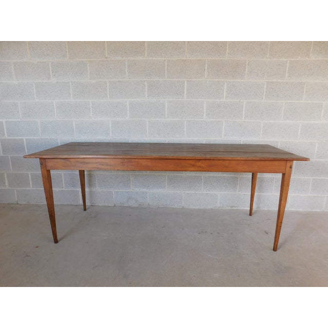 Antique Shaker Farmhouse Style Dining Table 82.5"w For Sale In Philadelphia - Image 6 of 15