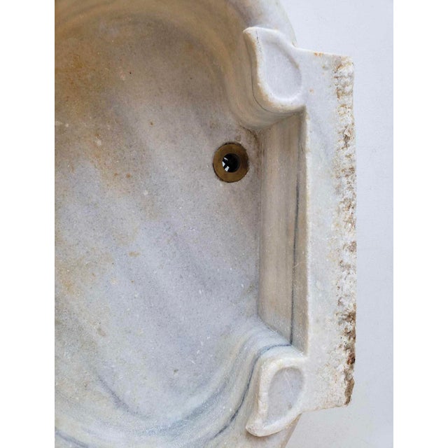Antique French White Marble Sink For Sale In Birmingham - Image 6 of 17