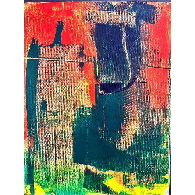 Abstract Triptych Jazz Abstract Expressionism Acrylic Painting by Shabs Beigh - Set of 3 For Sale - Image 3 of 8