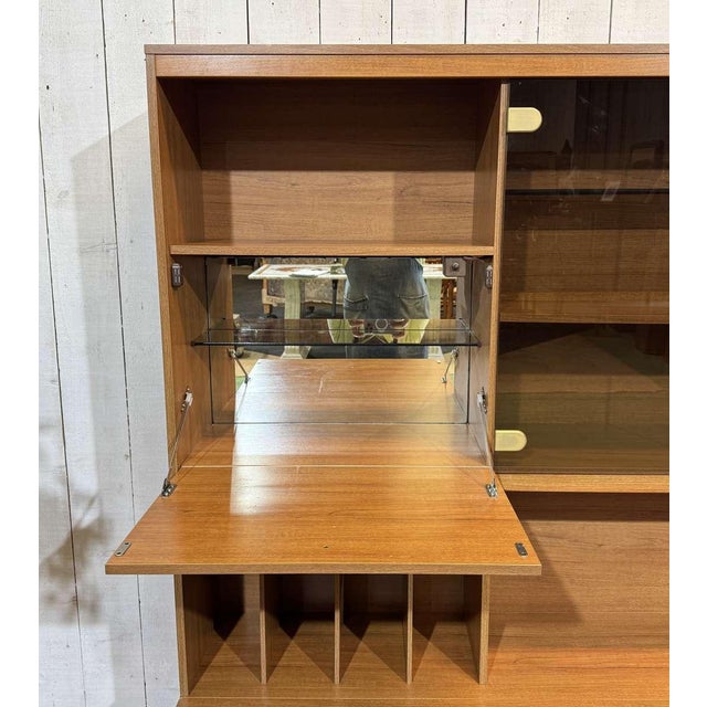 Teak Veneer Bar Buffet, 1980s For Sale - Image 4 of 14