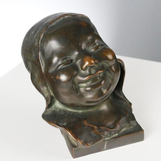 Laughing Child in Bronze For Sale - Image 3 of 7