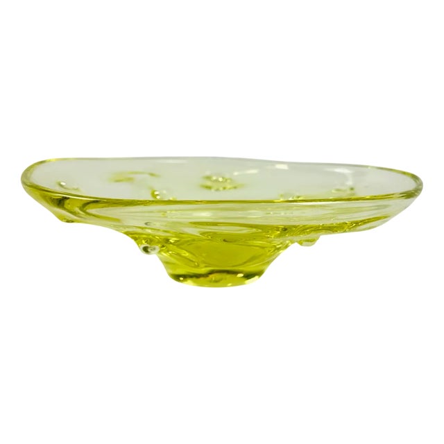 Art Glass Bowl by Josef Hospodka for Chribska Glassworks, 1960s For Sale
