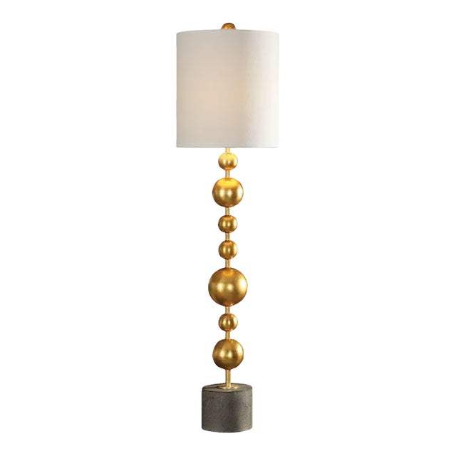 Selim Gold Buffet Lamp For Sale