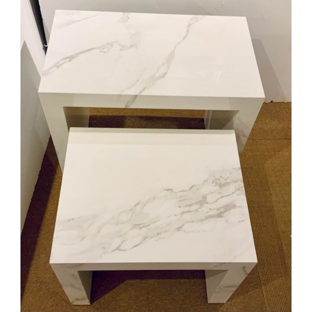 Modern Caracole Modern a Step Up Nesting Tables Set of 2 For Sale - Image 3 of 7