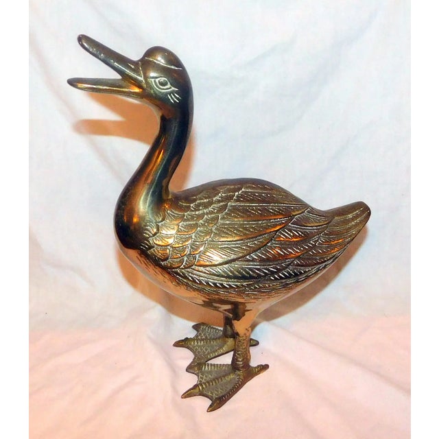 Mid-Century Brass Ducks - a Pair For Sale - Image 10 of 13