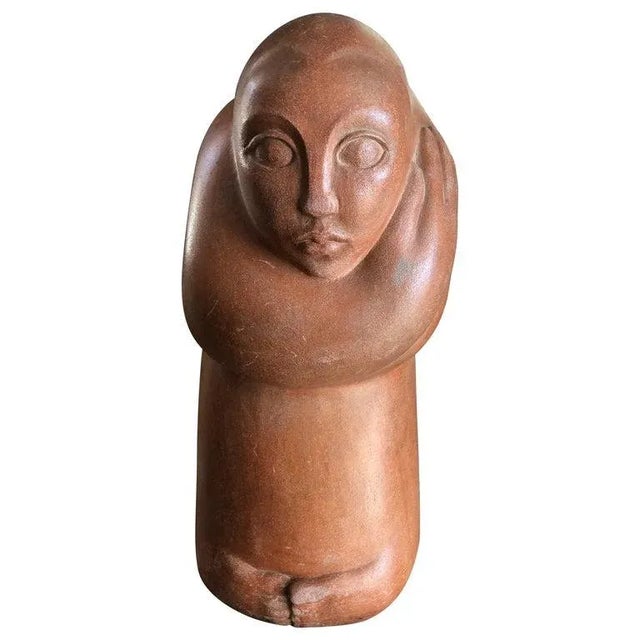 1950s Mid-Century Modern Abstract Statue of a Woman For Sale - Image 13 of 13