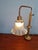 Large Brass, Wood, and Clear Fluted Glass Desk Lamp, 1930s For Sale - Image 6 of 16