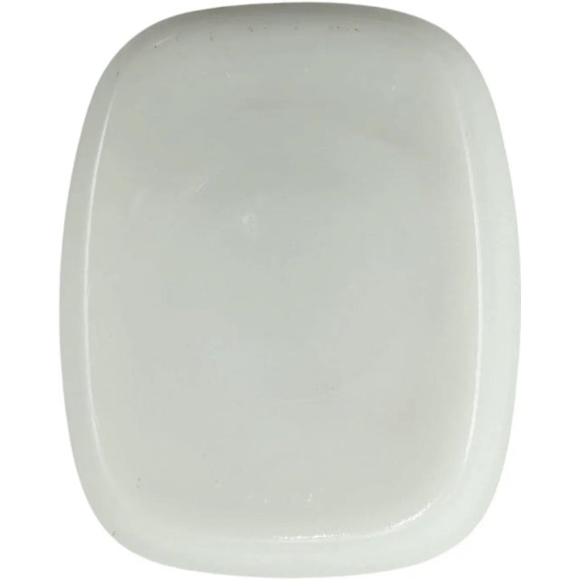 Vintage 5-Star Hotel Ritz Paris Ashtray Trinket Soap Dish White Milk Glass For Sale - Image 4 of 11