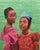 The Blind Gaze features two young girls adorned in vibrant, textured dresses, their expressions conveying a blend of...