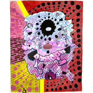 Max Manning “Untitled (PPR 367)” Contemporary Abstract Colorful Geometric Patterned Painting, 2022 For Sale