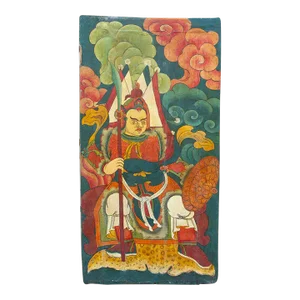 Colorful Antique Tibetan "Khan" Door Panel