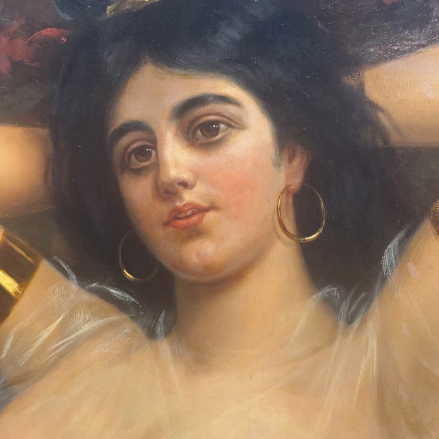 Basel, Nude Odalisque, 1906, Paint, Framed For Sale - Image 3 of 14