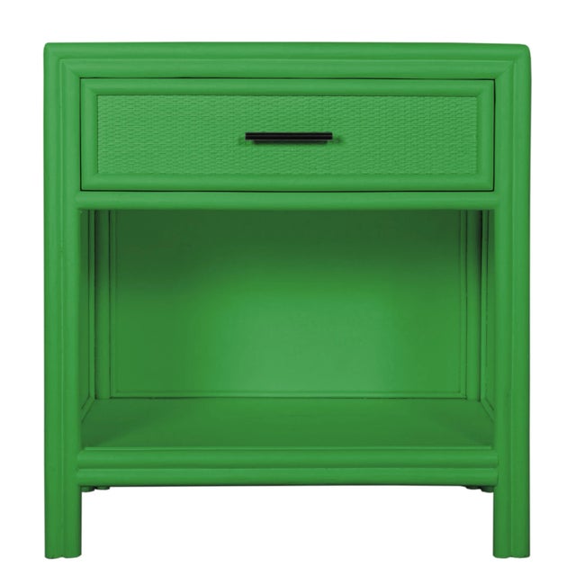 Bermuda One-Drawer Nightstand - Bright Green For Sale In West Palm - Image 6 of 6