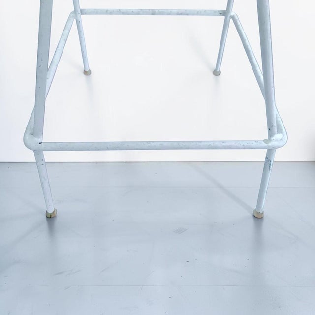 1960s Mid-Century Modern Wrought Iron Patio Barstools - Set of 4 For Sale - Image 9 of 9