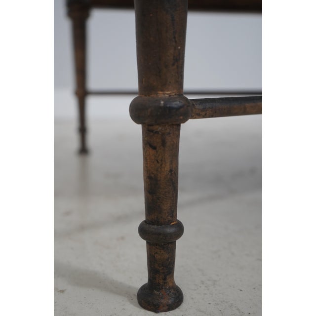 Italian Pietra Dura Neoclassical Marble Top Iron Base Coffee Table For Sale - Image 11 of 13