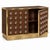 Contemporary Chocolate Brown Murano Glass Dry Bar on Brass Plinth from Justfurnituress SRL For Sale - Image 3 of 8