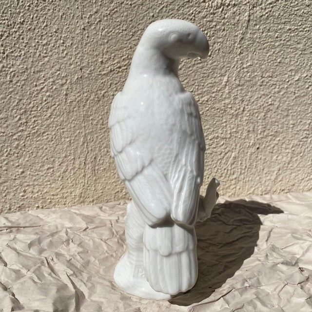 Realism KPM Berlin Parrot Blanc De Chine Porcelain Bird Figurine- Early 20th Century For Sale - Image 3 of 6