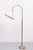 Classic Brass Floor Lamp with Curved Neck, 1950s For Sale - Image 11 of 11