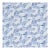 Schumacher Hatchmark Hand Print Fabric in Blues For Sale