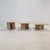 Italian Travertine Coffee or Side Tables, 1990s, Set of 3 For Sale - Image 3 of 14