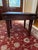 Late 20th Century Rustic Dark Wooden Side Table With Spanish Style Metal Corner Brackets For Sale - Image 4 of 7