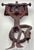 American Arts & Crafts, Monkey & Snake Wrought-Iron Door Knocker For Sale - Image 16 of 18