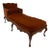 18th Century Venetian Walnut Chaise For Sale