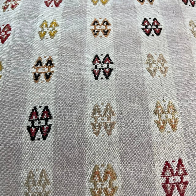 Turkish Kilim Rug Cushion Cover for Meditation Bench For Sale - Image 4 of 11