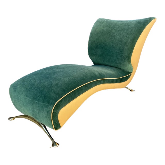 Postmodern Kagan Style Dynamic Chaise For Sale