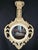 Glass 1960 Italian Art Nouveau Style Hand Carved Hand Painted Gilded Round Mirror For Sale - Image 7 of 18