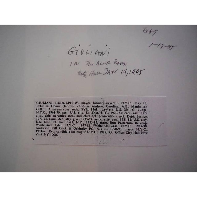 Modern Fred McDarrah, Rudy Giuliani, 1995 For Sale - Image 3 of 5