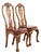 Kittinger Georgian Carved Mahogany Side Chairs or Dining Chairs, Pair For Sale