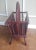 An awesome MCM wooden wagon wheel or spindle-shaped magazine rack. Heavy wood in a dark stain. The wood is in excellent...