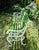 Completely restored garden bench. The cast iron brackets were sandblasted and repainted with epoxy. Once removed, the...