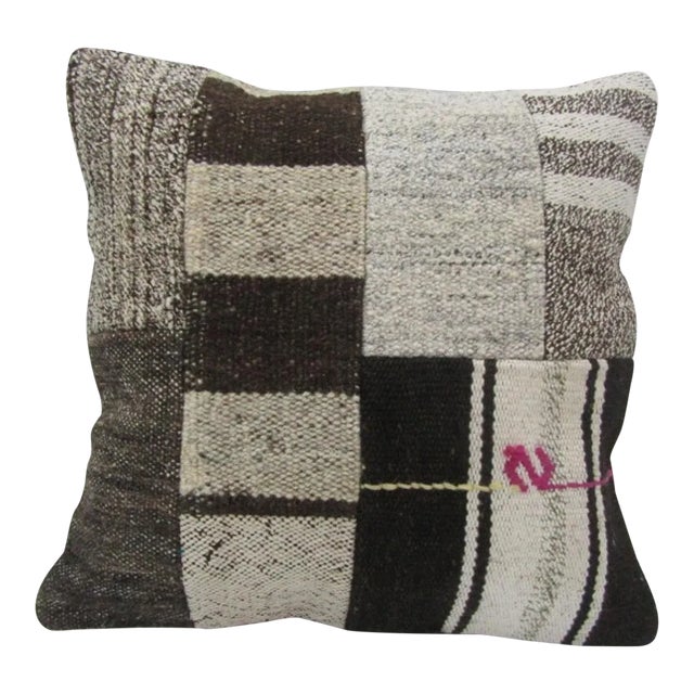 Handmade Patchwork Kilim Pillow Cover For Sale