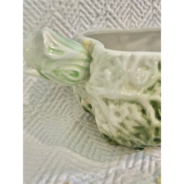 2006 Vietri Italy Bunny “Botanical Animals Collection” Rabbit Tureen With Lid and Ladle For Sale In New Orleans - Image 6 of 12